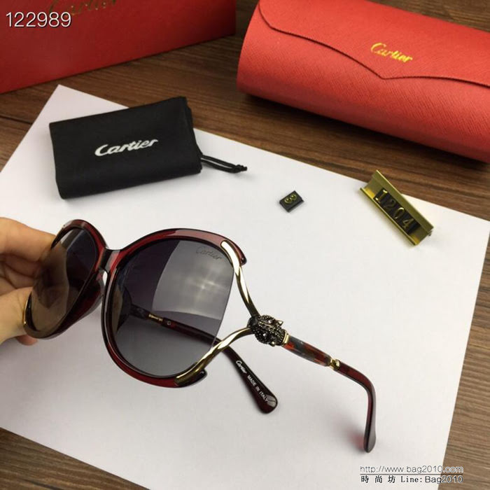 CARTIER卡地亞 官網同步 歐美風範 原單偏光 女款太陽鏡  lly1257
